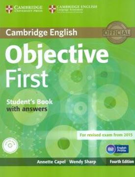 Imagem de CAMBRIDGE ENGLISH OBJECTIVE FIRST SB WITH ANSWERS & CD-ROM - 4TH ED